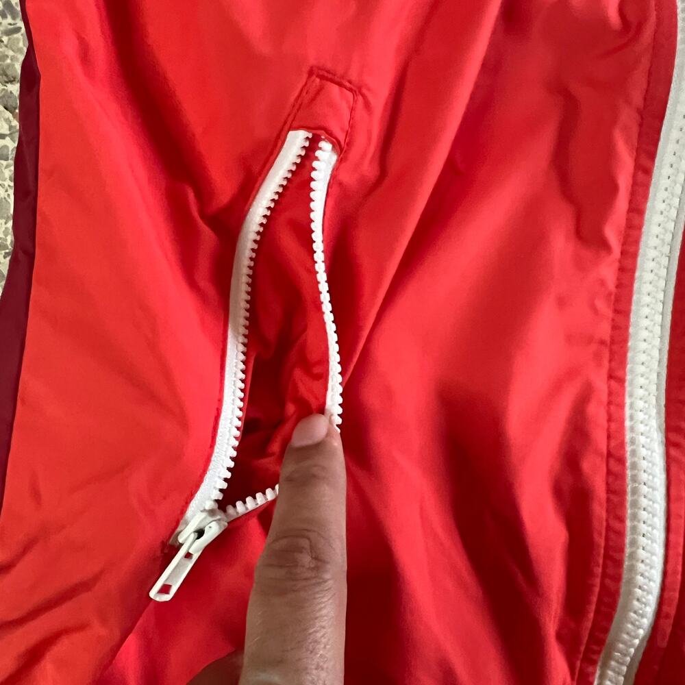 Nike Windrunner Hooded Windbreaker Jacket Red White Burgundy Small - Picture 9 of 16